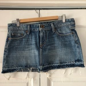 Jean mini skirt